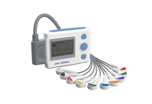 Lepu TH12 Monitor Holter para telessaúde de grau médico 24 horas de monitoramento contínuo ECG dinâmico
