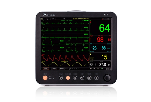 Lepu K15/K12/K10, monitor multiparâmetro portátil com tela sensível ao toque para hospital UTI clínica