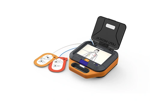 Lepu LeAED®Máquina de AED portátil de grau médico desfibrilador externo automatizado para CPR Primeiros Socorros com IP55 à prova d'água e à prova de poeira