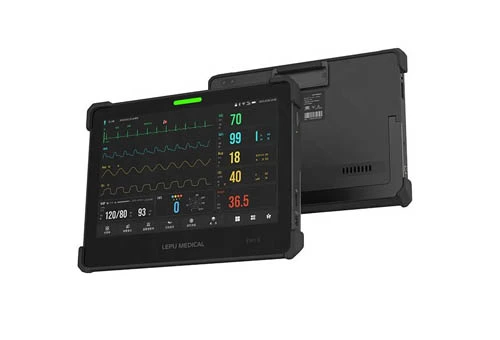 Lepu monitor de sinais vitais de grau médico AIView VX, monitor de pacientes, monitor multiparâmetro portátil com tela sensível ao toque para enfermaria de clínica hospitalar e uso doméstico